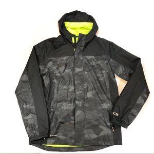 EUC Boys C9 Hooded Black/Grey XL Rain Jacket